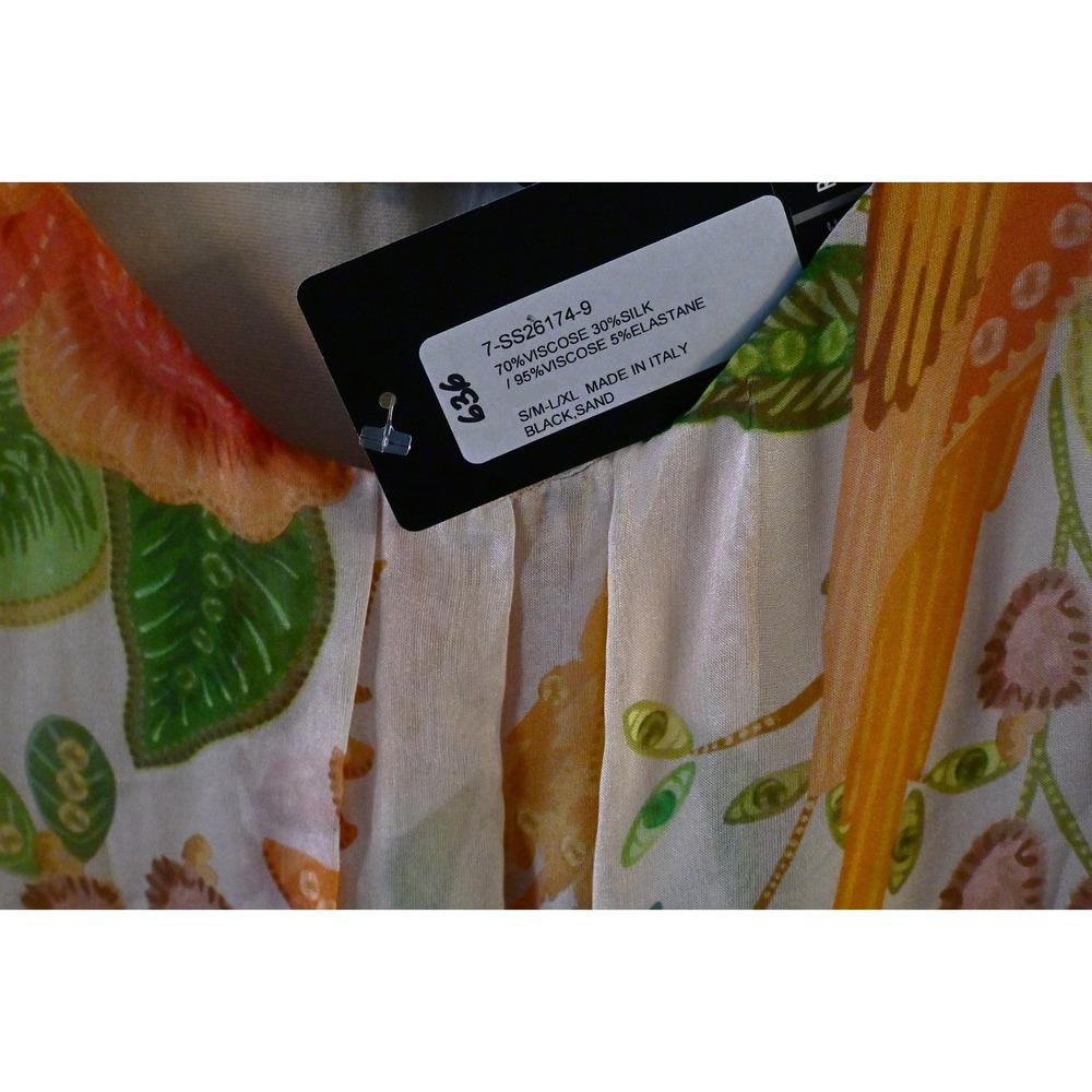 Etern Floral Parrot Silk Blend Maxi Dress - Picture 7 of 7